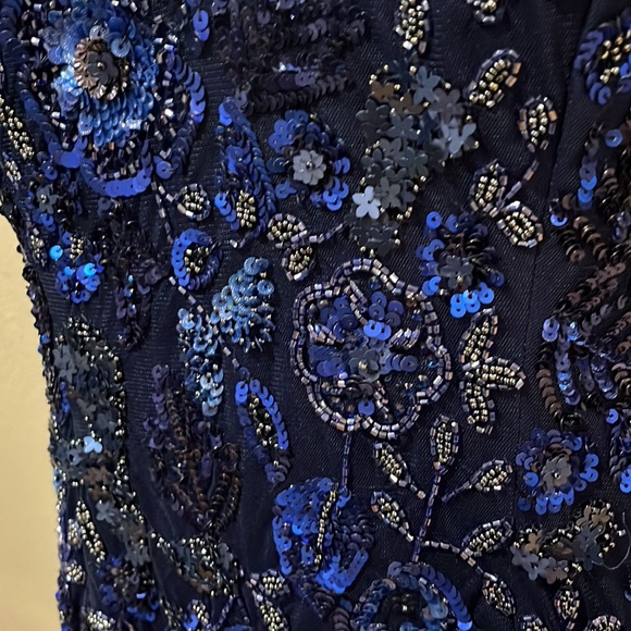 Mac Duggal FLORAL EMBELLISHED HALTER GOWN NWT style 5484 - Picture 6 of 17